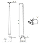 Poynting OMNI-121 V3 Outdoor 4G LTE 1.8/5/6dBi Omni-Directional Antenna